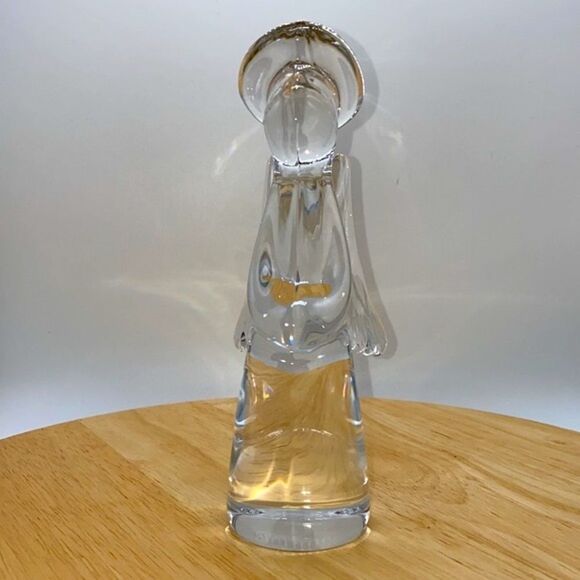Toscany Lead Crystal Clear Glass Vintage Angel - Picture 4 of 8